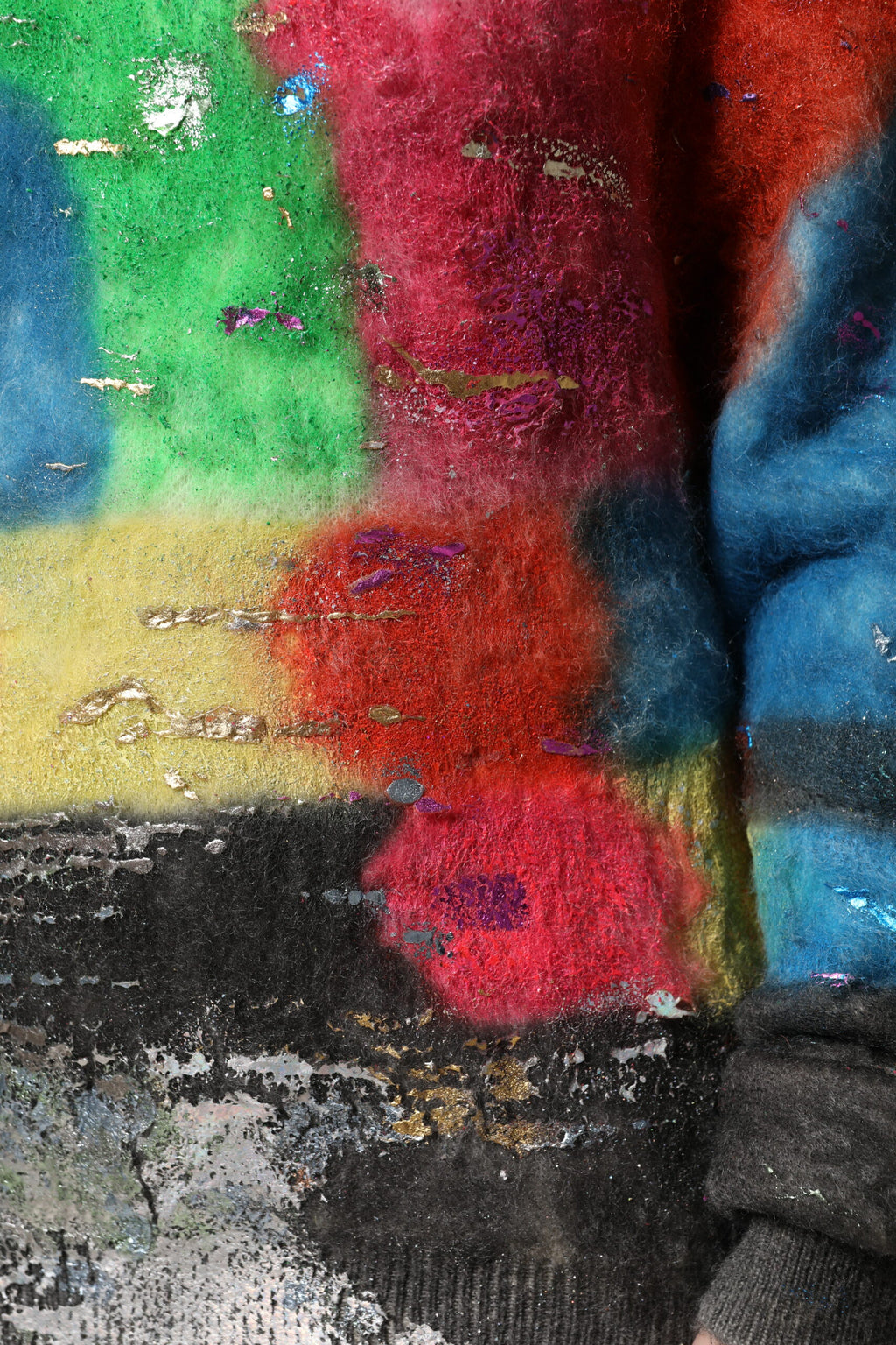 Dolce &amp; Gabbana Multicolor Mohair Turtleneck Pullover Sweater