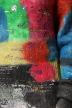 Dolce &amp; Gabbana Multicolor Mohair Turtleneck Pullover Sweater
