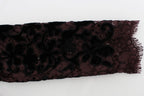 Dolce & Gabbana Purple Floral Lace Ricamo Maxi Dress