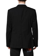 Dolce &amp; Gabbana Black MARTINI Double Breasted Suit Jacket