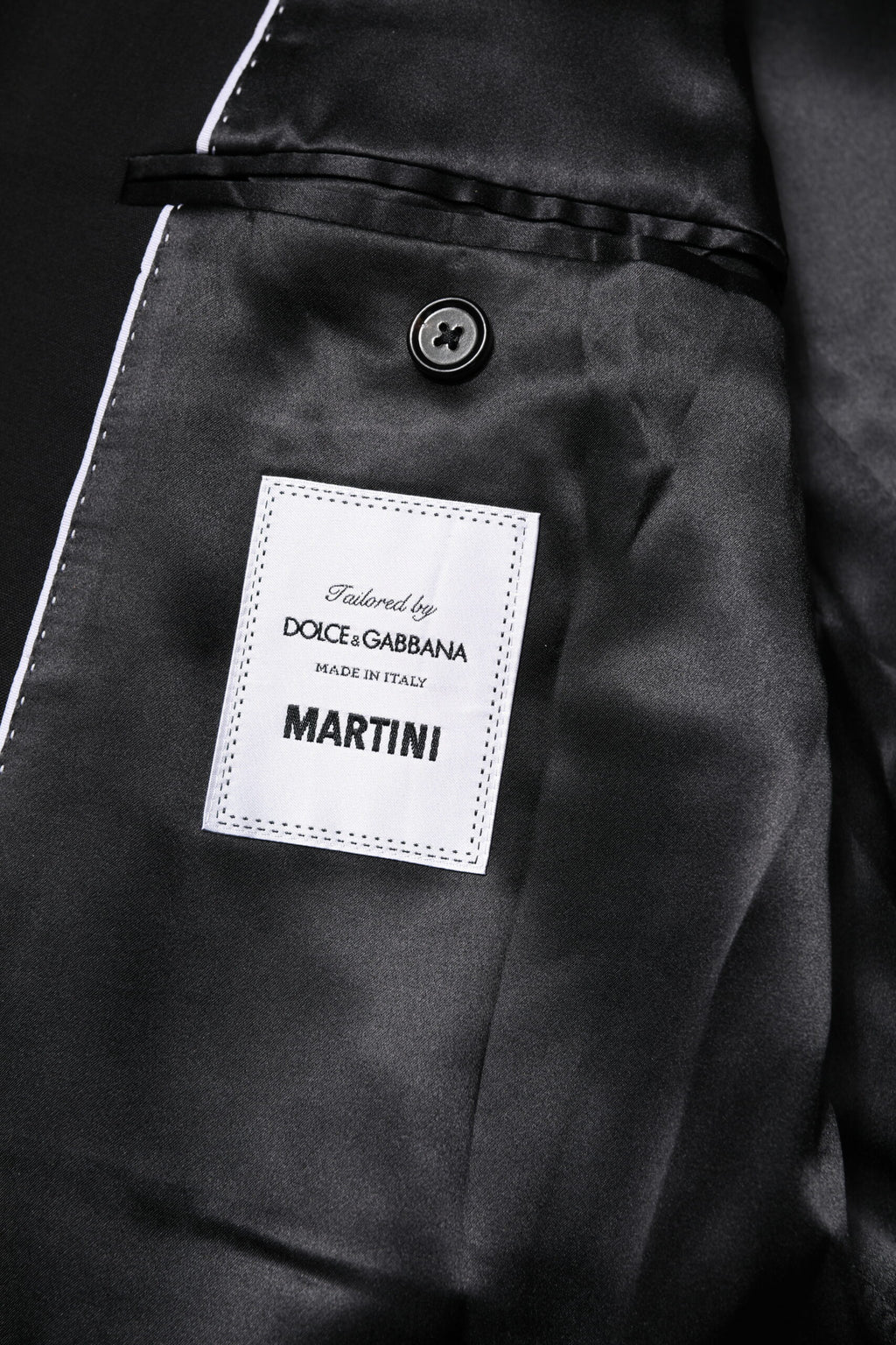 Dolce &amp; Gabbana Black MARTINI Double Breasted Suit Jacket