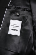 Dolce &amp; Gabbana Black MARTINI Double Breasted Suit Jacket