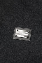 Dolce &amp; Gabbana Black DG Logo Plaque Hooded Bomber Jacket