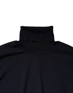 Dolce & Gabbana Blue Long Sleeve Turtleneck Pullover Sweater