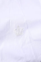 Dolce &amp; Gabbana White Cotton GOLD Long Sleeves Formal Shirt