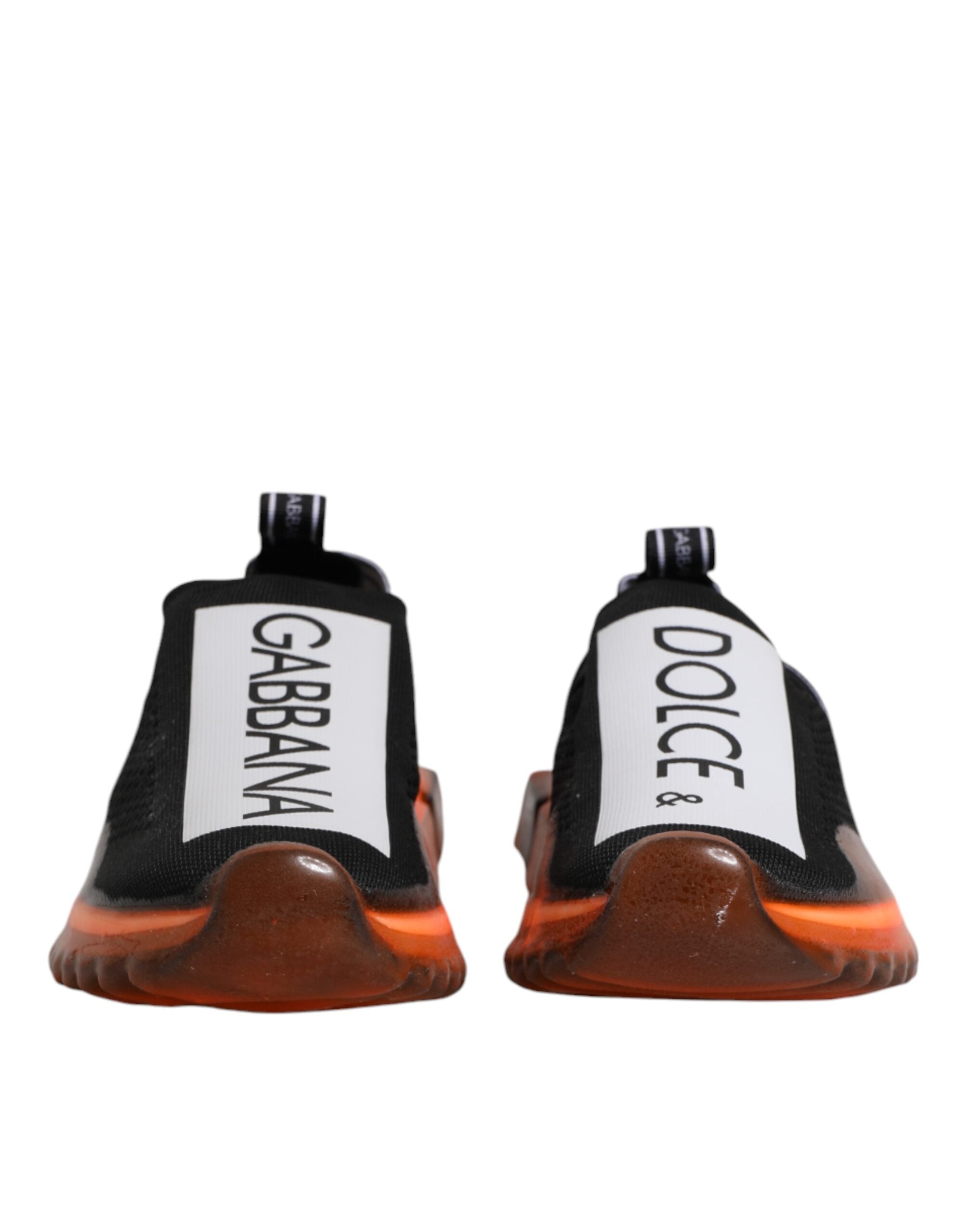 Dolce &amp; Gabbana Black White Slip On Sorrento Sneakers Shoes