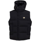 Dolce & Gabbana Black Polyester Sleveless Jacket