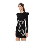 Balmain Black Viscose Dress