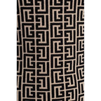 Balmain Black Wool Women Bodysuit