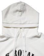 Dolce &amp; Gabbana White Cotton DG ROYAL Print Hooded Sweater