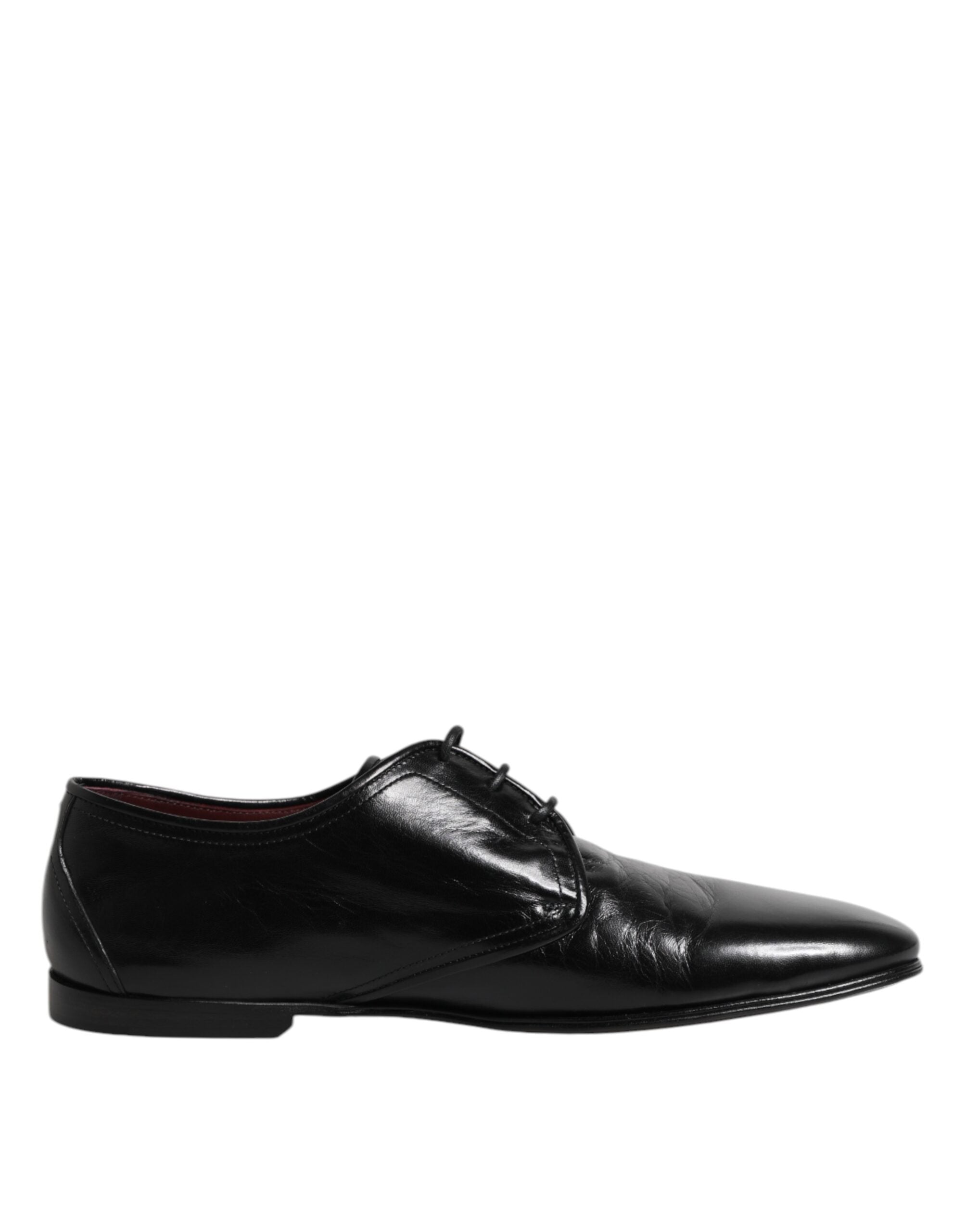 Dolce &amp; Gabbana Black Leather Lace Up Derby Dress Formal Shoes