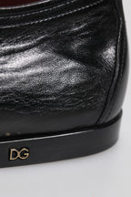Dolce &amp; Gabbana Black Leather Lace Up Derby Dress Formal Shoes