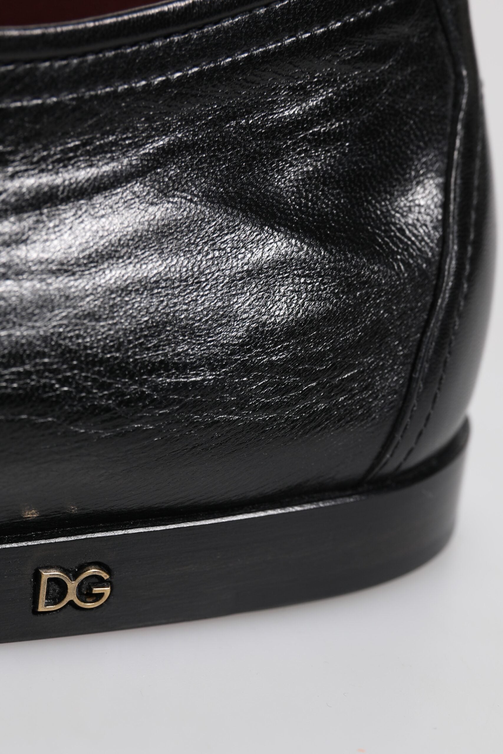 Dolce &amp; Gabbana Black Leather Lace Up Derby Dress Formal Shoes