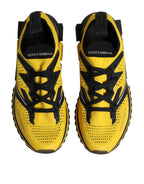 Dolce &amp; Gabbana Yellow SORRENTO Sport Stretch Sneakers Shoes