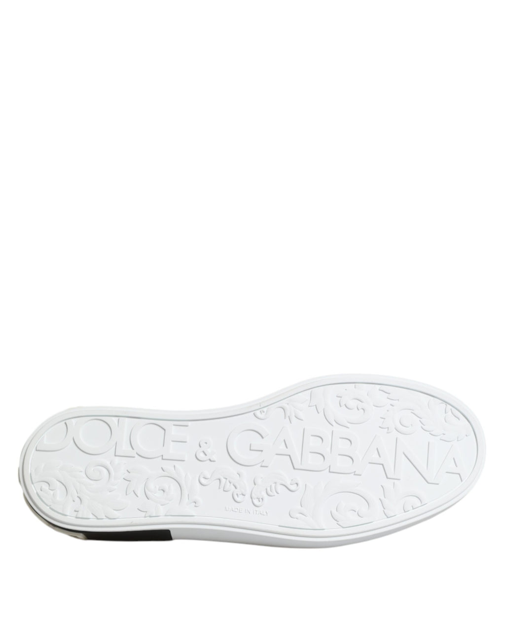 Dolce &amp; Gabbana Red Logo Low Top Slip On Men Sneakers Shoes