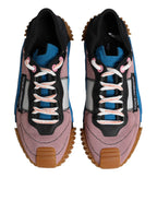 Dolce &amp; Gabbana Multicolor Lace Up Low Top NS1 Sneakers Shoes
