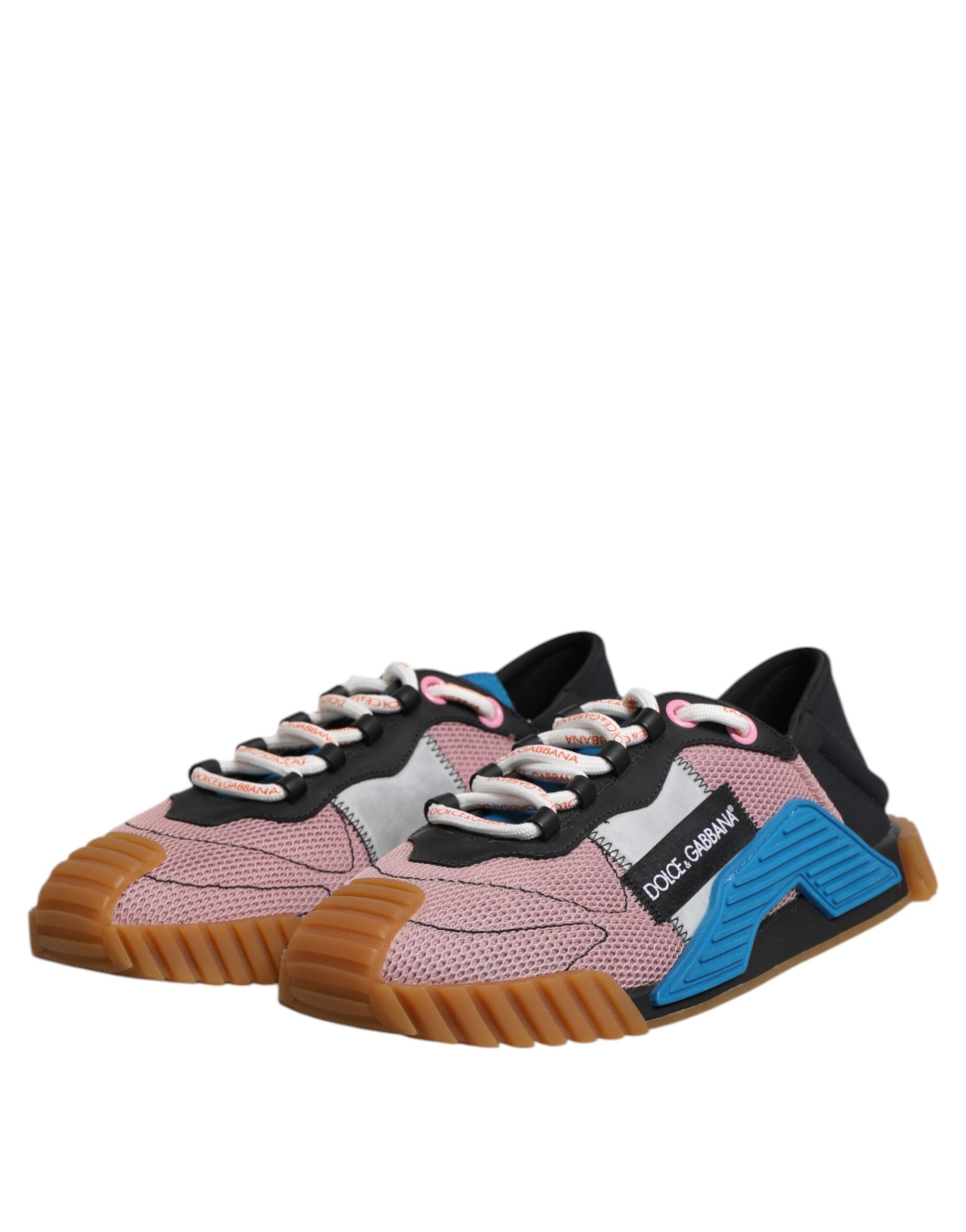 Dolce &amp; Gabbana Multicolor Lace Up Low Top NS1 Sneakers Shoes