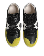 Dolce &amp; Gabbana Multicolor Lace Up Low Top Men Sneakers Shoes
