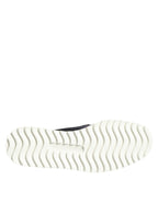Dolce &amp; Gabbana Black Tropical Slip On Men Sneakers Shoes