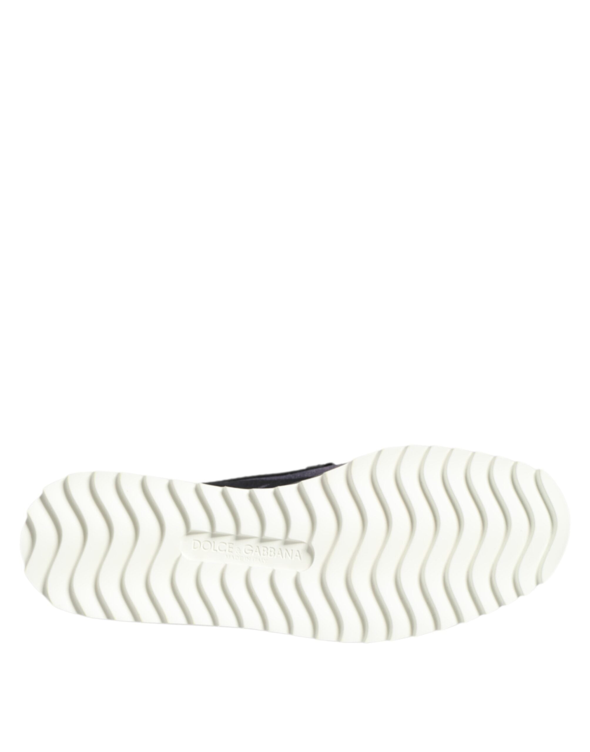 Dolce &amp; Gabbana Black Tropical Slip On Men Sneakers Shoes