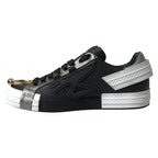 Dolce &amp; Gabbana Black Leather Low Top Sneakers Portofino Shoes