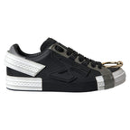 Dolce &amp; Gabbana Black Leather Low Top Sneakers Portofino Shoes