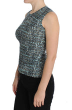 Dolce &amp; Gabbana Blue Wool Sweater Sleeveless Pullover