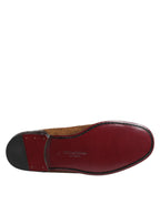 Dolce &amp; Gabbana Brown Loafers Leather Slip On Men Dress Shoes