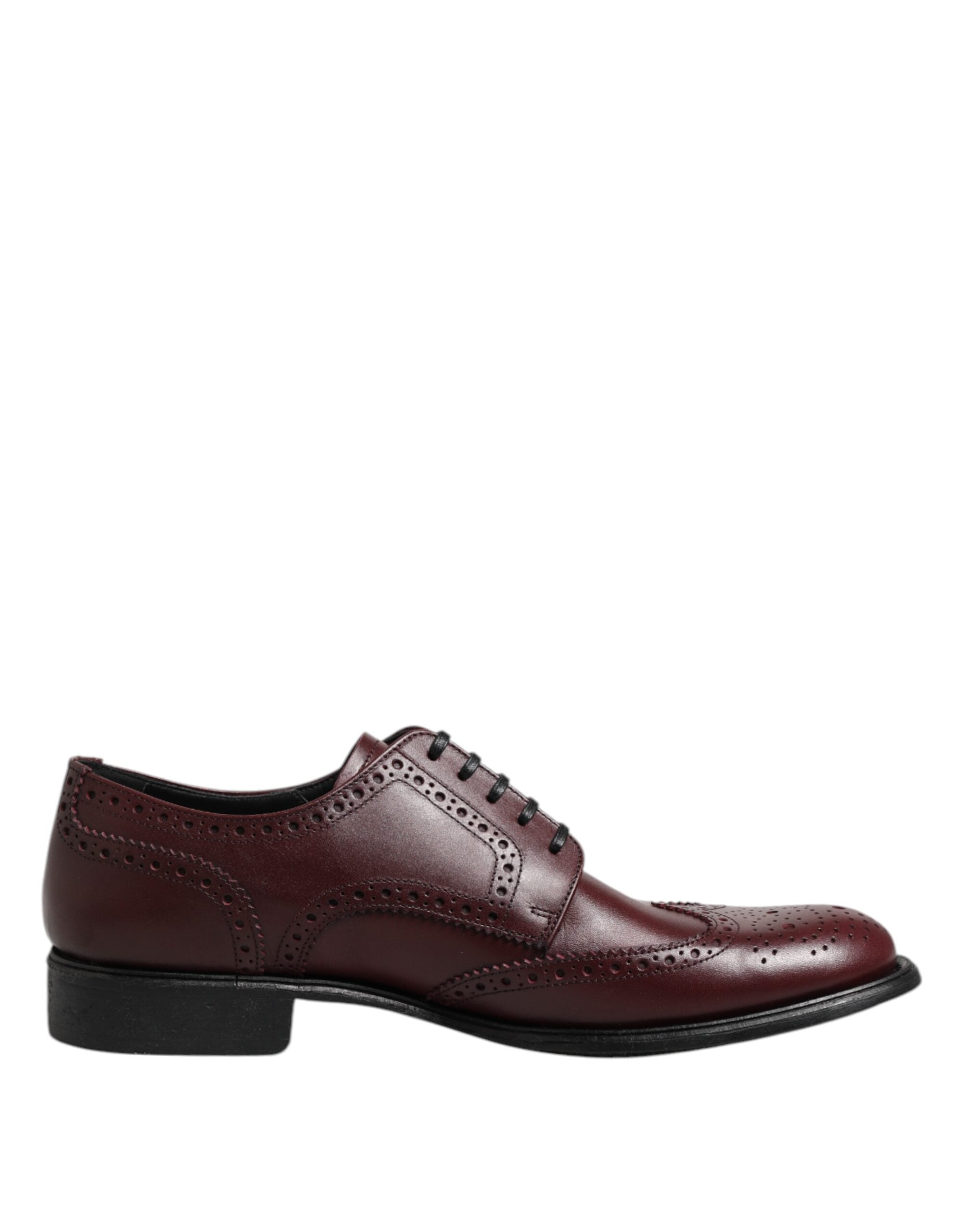 Dolce &amp; Gabbana Brown Leather Lace Up Derby Dress Shoes