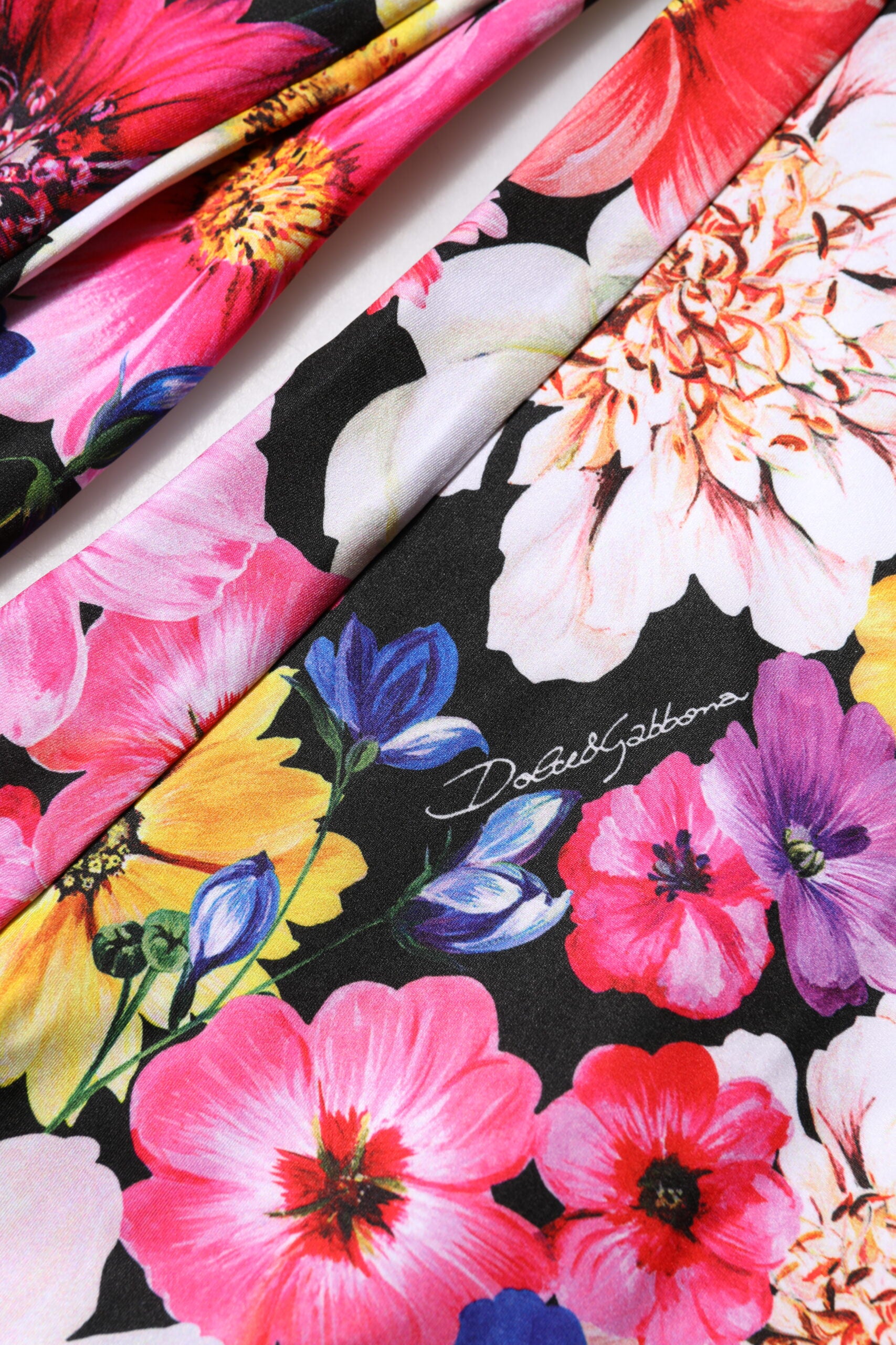 Dolce &amp; Gabbana Multicolor Floral High Waist Leggings Pants