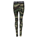 Dolce &amp; Gabbana Multicolor Camouflage DG Waist Leggings Pants