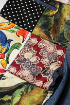 Dolce &amp; Gabbana Blue AMBER Patchwork High Waist Denim Jeans