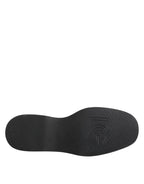 Dolce &amp; Gabbana Red Leopard Derby Formal Men Dress Shoes