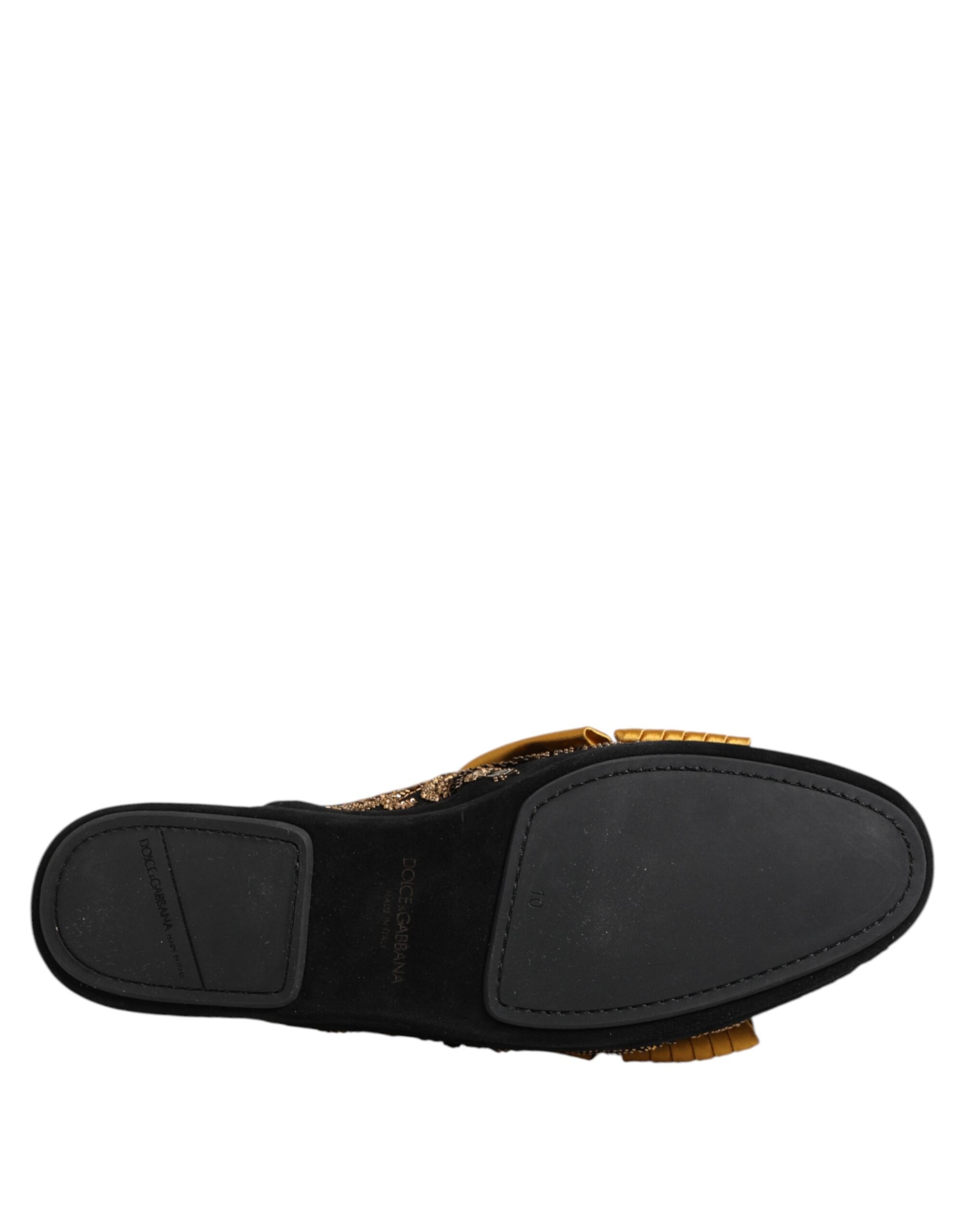 Dolce &amp; Gabbana Multicolor Embellished Flat Sandals Shoes