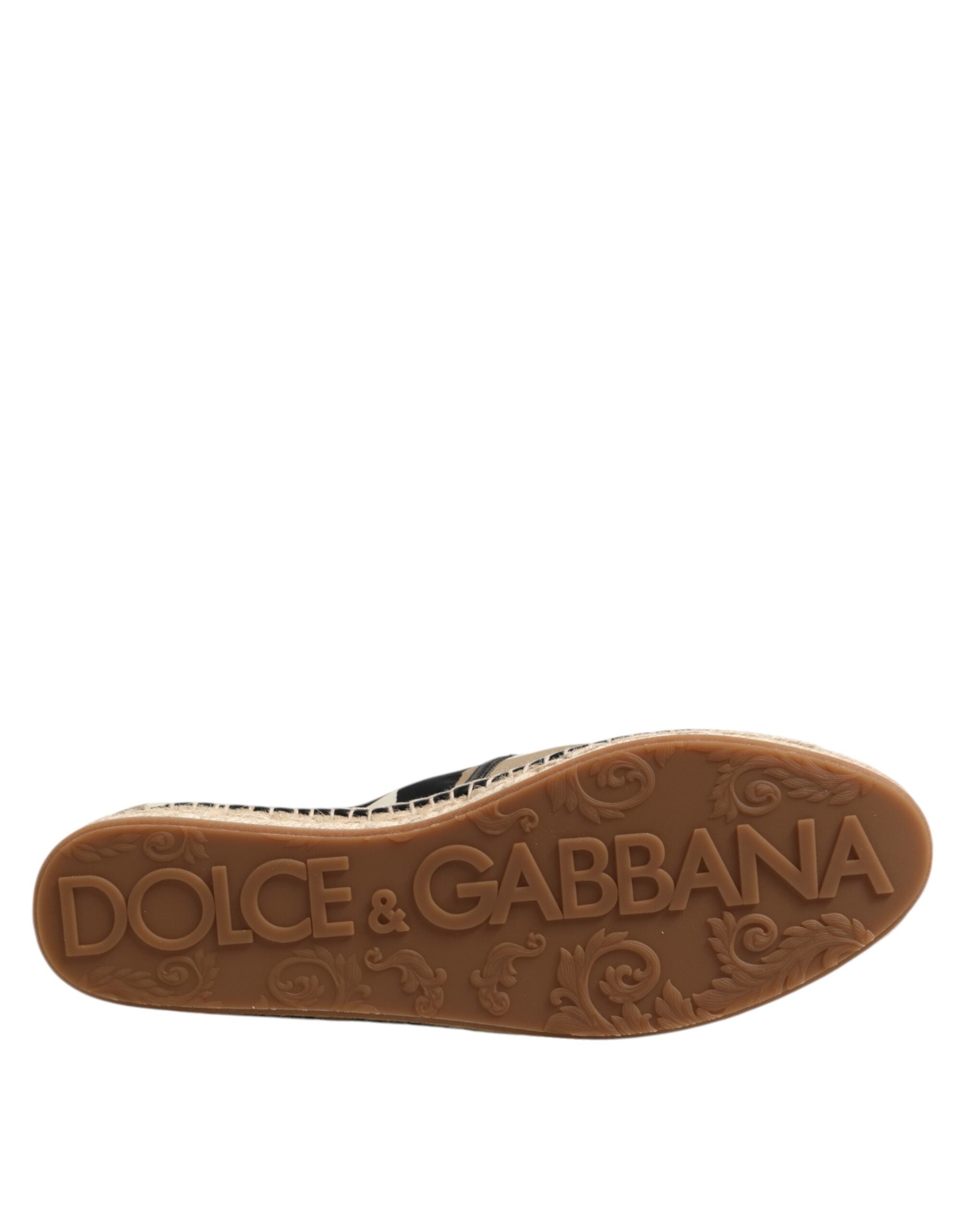 Dolce &amp; Gabbana Multicolor Stripes Canvas Flat Espadrille Shoes