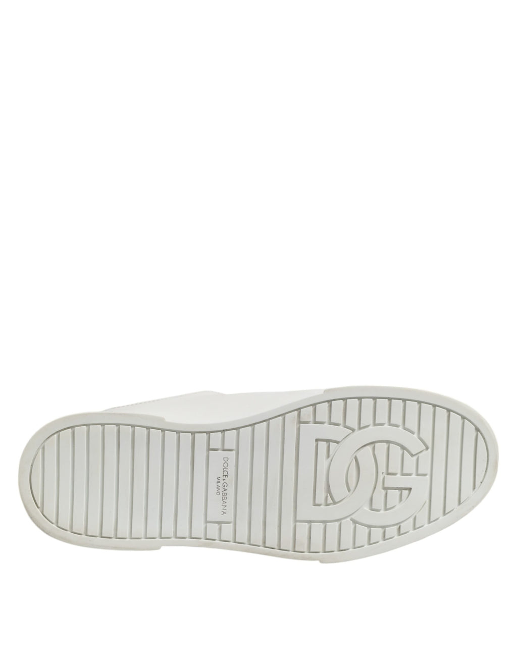 Dolce &amp; Gabbana White Logo Lace Up Low Top Men Sneakers Shoes
