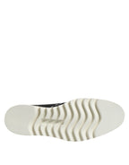 Dolce &amp; Gabbana Black White Leather Ankle Boots Shoes
