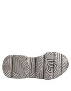 Dolce &amp; Gabbana Silver DAYMASTER Leather Men Sneakers Shoes