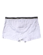 Dolce & Gabbana White Cotton Stretch Regular Boxer Underwear