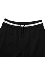 Dolce & Gabbana Black Cotton Men Jogger Sweatpants Pants