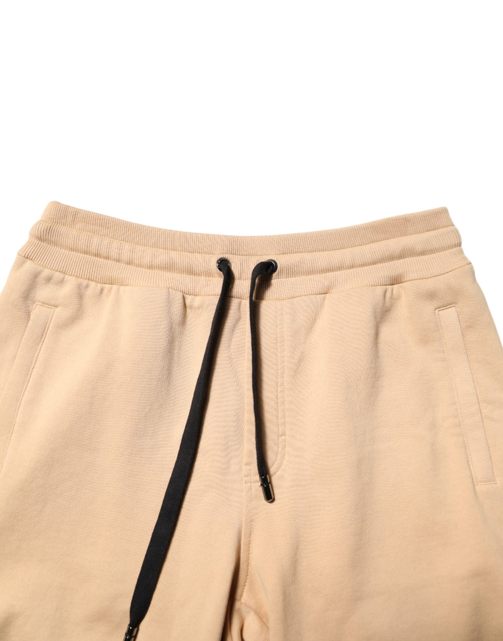 Dolce &amp; Gabbana Yellow Cotton Men Bermuda Sweatshorts Shorts