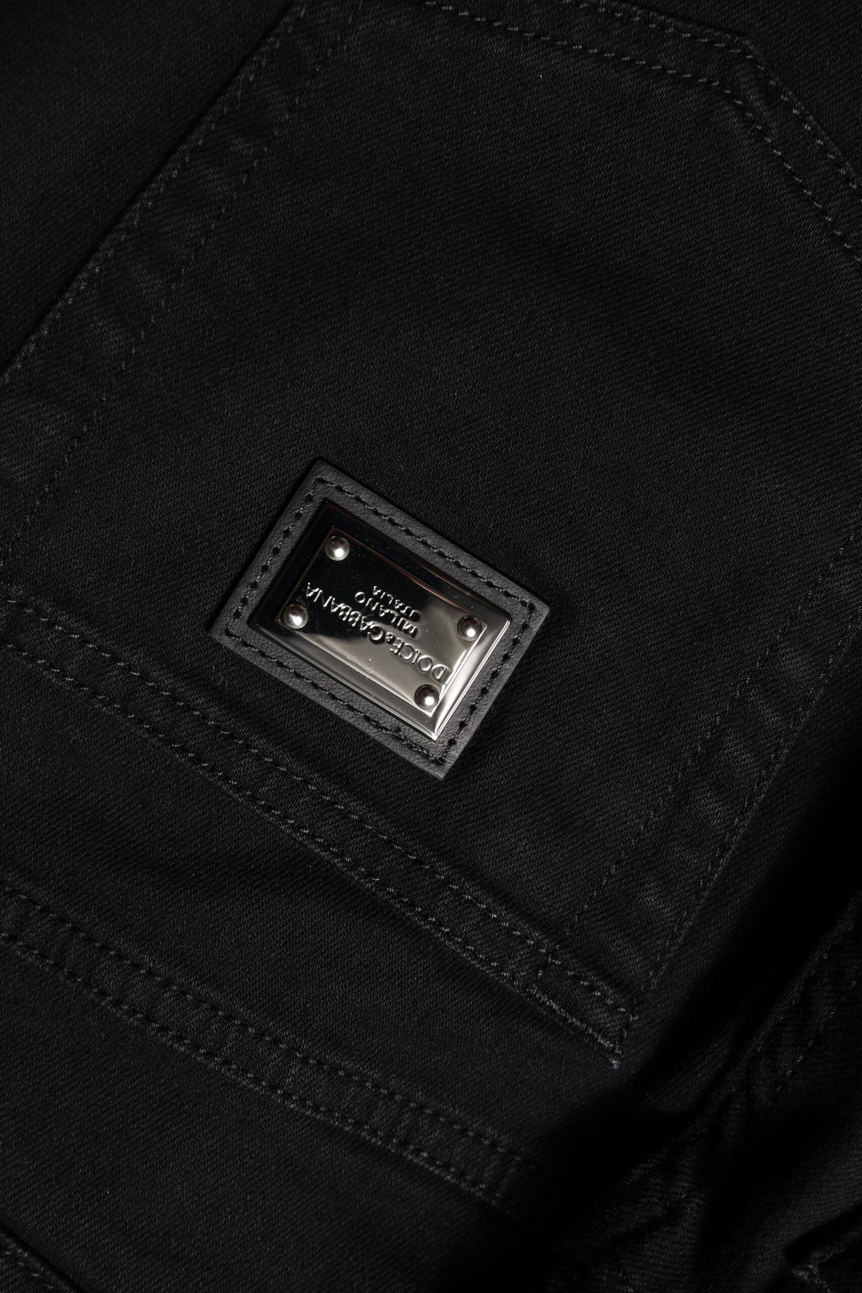 Dolce &amp; Gabbana Black Boyfriend Cotton Mid Waist Denim Jeans