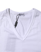 Dolce & Gabbana White Short Sleeves V-neck Underwear T-shirt