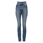 Dolce &amp; Gabbana Blue Washed Skinny High Waist Denim Jeans