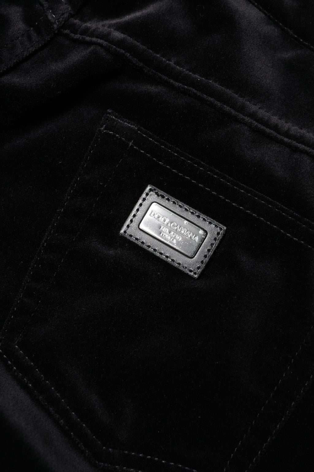 Dolce &amp; Gabbana Black Cotton Skinny Capri Cropped Denim Jeans