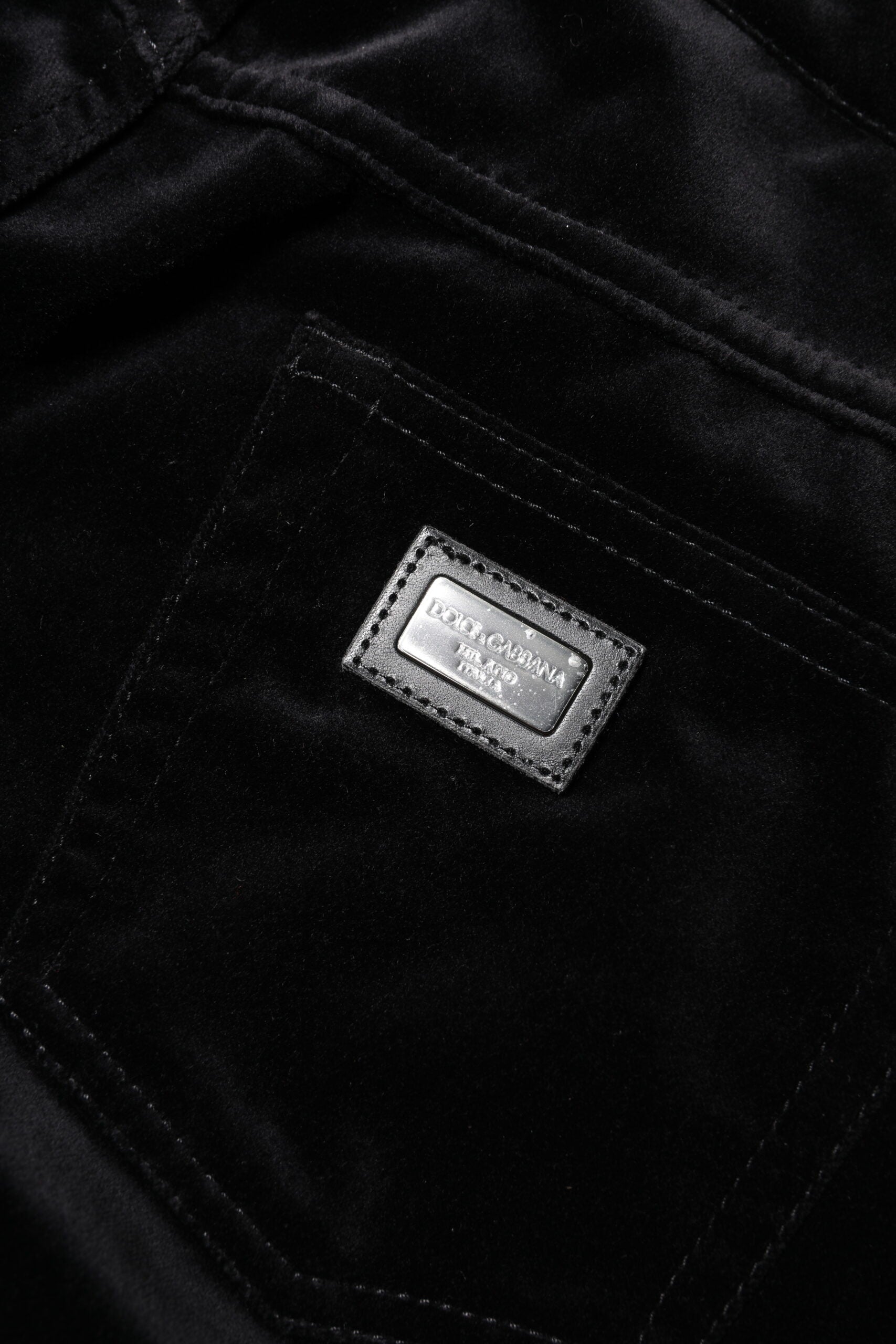 Dolce &amp; Gabbana Black Cotton Skinny Capri Cropped Denim Jeans