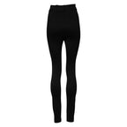 Dolce &amp; Gabbana Black Nylon High Waist Skinny Leggings Pants