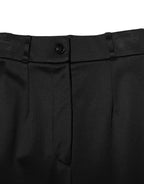 Dolce &amp; Gabbana Black Nylon High Waist Skinny Leggings Pants