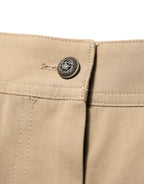 Dolce &amp; Gabbana Beige Mid Waist Cargo Tapered Pants