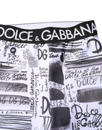 Dolce &amp; Gabbana White Graphic HighWaist Skinny Leggings Pants